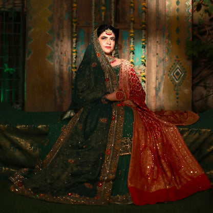 Gul Bahaar Kalidaar with Lehnga