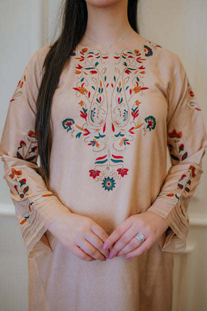 Multicolor Beige Twin Set