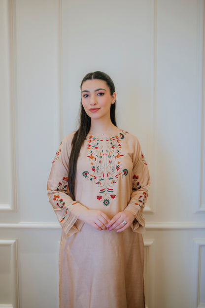 Multicolor Beige Twin Set