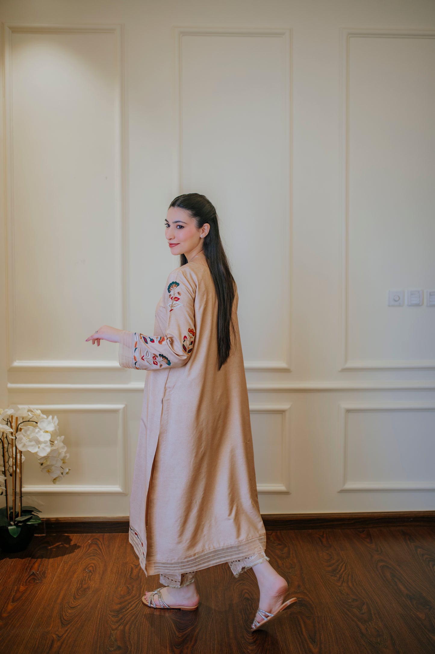 Multicolor Beige Twin Set