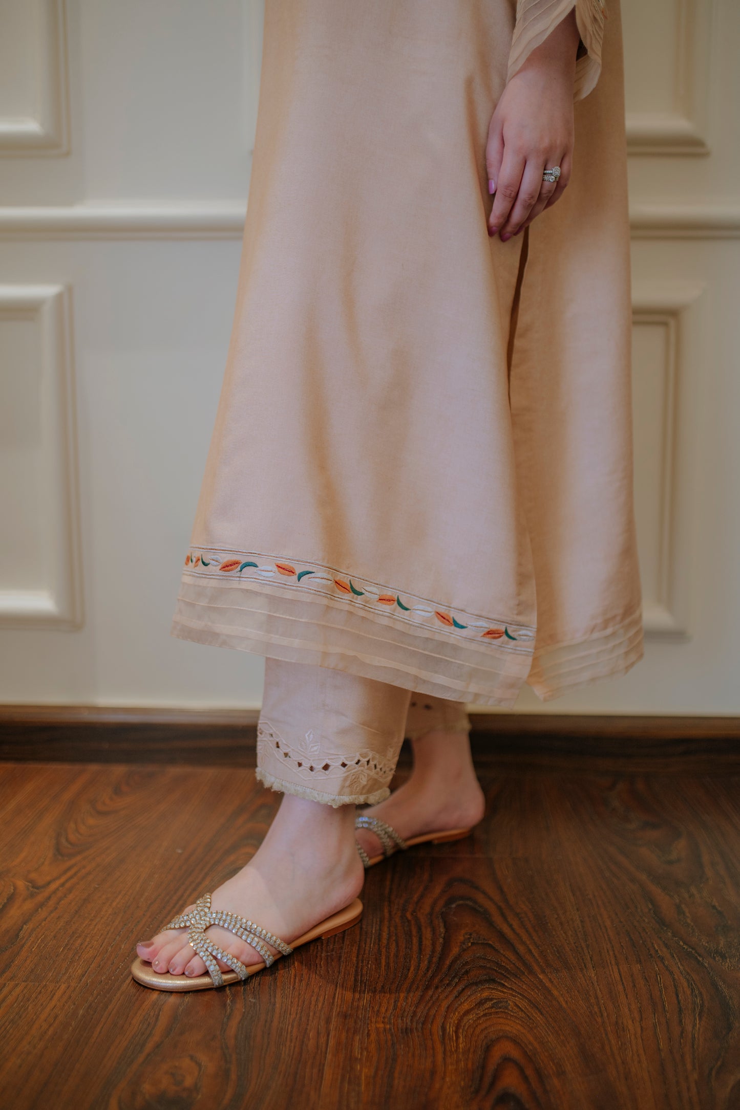 Multicolor Beige Twin Set